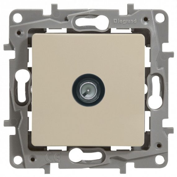 Фотография товара 'Legrand Модуль розетки TV, звезда, 2дБ, 5-862 мГц ETIKA 672351'