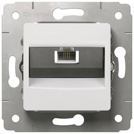 Фотография товара 'Legrand Розетка телефонная RJ11 Cariva 773638'