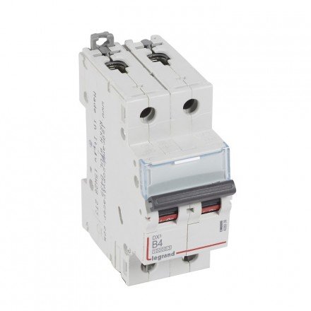 Фотография товара 'Legrand Автоматический выключатель, серия DX3, B4A, 16kA, 2-полюсный 408938'