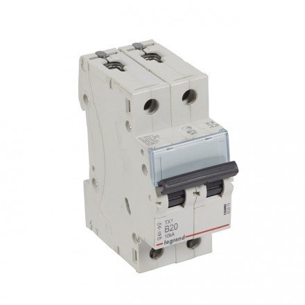 Фотография товара 'Legrand Автоматический выключатель, серия TX3, 2-полюсный 403875'