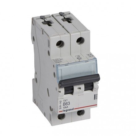 Фотография товара 'Legrand Автоматический выключатель, серия TX3, 2-полюсный 403880'