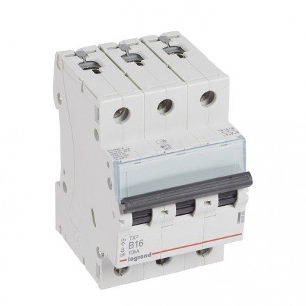 Фотография товара 'Legrand Автоматический выключатель, серия TX3, 3-полюсный 403888'