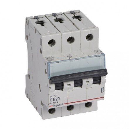 Фотография товара 'Legrand Автоматический выключатель, серия TX3, 3-полюсный 403889'