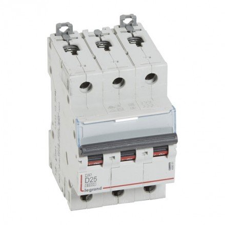 Фотография товара 'Legrand Автоматический выключатель, серия DX3, D25A, 10кА, 3-полюсный 408091'