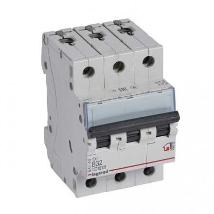 Фотография товара 'Legrand Автоматический выключатель, серия TX3 B32A 3-полюсный 404003'