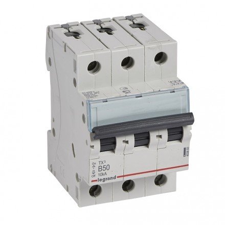 Фотография товара 'Legrand Автоматический выключатель, серия TX3, 3-полюсный 403893'