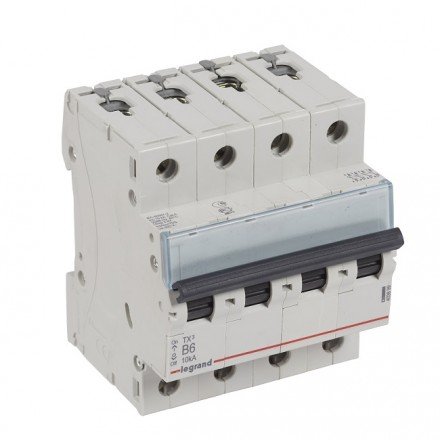 Фотография товара 'Legrand Автоматический выключатель, серия TX3, 4-полюсный 403899'