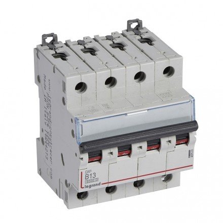 Фотография товара 'Legrand Автоматический выключатель, серия DX3, B13A 4-полюсный 407623'