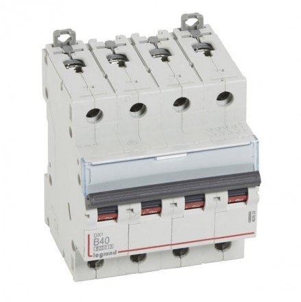 Фотография товара 'Legrand Автоматический выключатель, серия DX3, B40A 4-полюсный 407628'