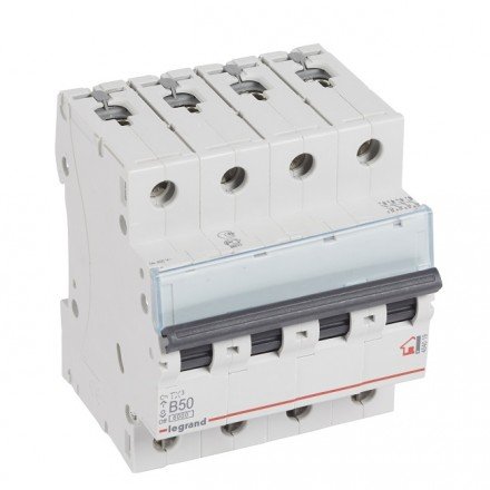 Фотография товара 'Legrand Автоматический выключатель, серия TX3 B50A 4-полюсный 404019'