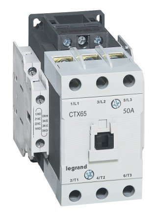 Фотография товара 'Legrand Контактор CTX3 3P 50A 2 НО + 2 НЗ 24V 416140'