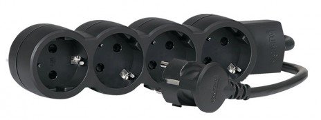 Фотография товара 'Legrand Удлинитель, 4 розетки, 16А, ультраплоский, фиксируемый, шнур 1,5метра серия Стандарт 695025'