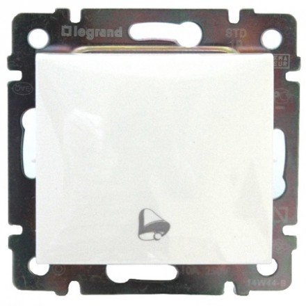 Фотография товара 'Legrand Выключатель без фиксации с символом звонка 10A 250В Valena 774216'