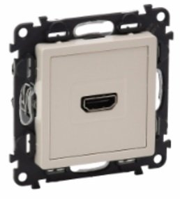 Фотография товара 'Legrand Механизм розетки аудио/видео Valena Life HDMI тип А с лицевой панелью 753271'