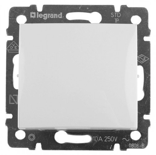 Фотография товара 'Legrand Переключатель на 2 направления, 1-клавишный, 10АХ, 250В Valena 774406'