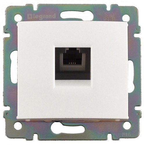 Фотография товара 'Legrand Модуль розетки телефонной 1хRJ11, 4 контакта 774438'