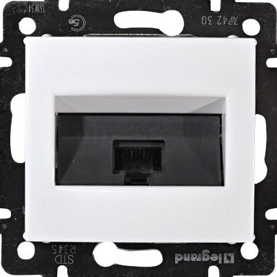 Фотография товара 'Legrand Розетка компьютерная RJ45 Cat 6 VALENA CLASSIC 774246'
