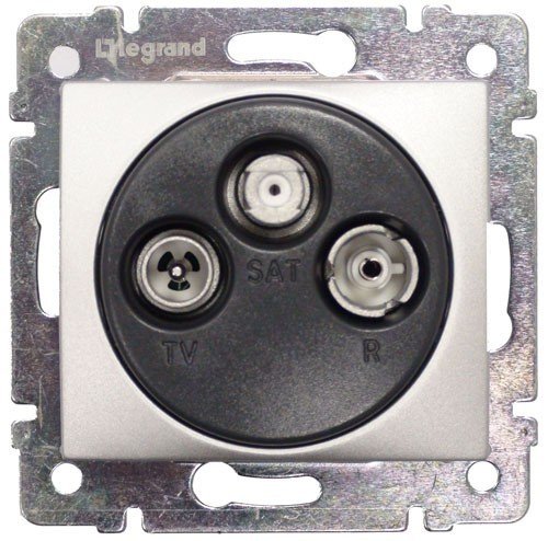 Фотография товара 'Legrand Модуль розетки TV-R-SAT оконечной, 10дБ, Valena 770136'