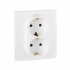 Фотография товара 'Legrand Розетка 2 x 2К+З - немецкий стандарт - 16 А - 250 В Etika 672223'