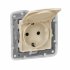 Фотография товара 'Legrand Розетка 2К+З IP 44 с откидной крышкой и шторками - немецкий стандарт 672332'
