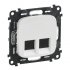 Фотография товара 'Legrand Valena ALLURE Информационная розетка двойная RJ45 Категория 6 UTP 753743'