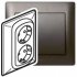 Фотография товара 'Legrand Двойная розетка - Galea Life - 2х2К+3 - винтовые клеммы - в сборе 771230'