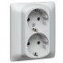 Фотография товара 'Legrand Двойная розетка - Galea Life - 2х2К+3 - винтовые клеммы 771331'