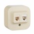 Фотография товара 'Legrand Розетка двойная RJ11 + RJ45 - категория 5e - UTP - Quteo IP 20 782251'