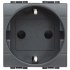 Фотография товара 'Legrand LivingLight Розетка силовая 2К+З с автоматическими клемами L4141AN'