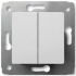 Фотография товара 'Legrand Cariva DIY Выключатель двухклавишный 695934'