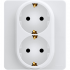 Фотография товара 'Legrand Inspiria Розетка 2 x 2К+З немецкий стандарт 16А 250В 673750'