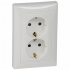 Фотография товара 'Legrand Valena Classic DIY Розетка 2 x 2К+З, 10/16А 230/250В 694282'