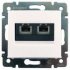 Фотография товара 'Legrand Модуль розетки информационной 2хRJ45, Категория 5е, с захватами, UTP 774231'