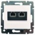Фотография товара 'Legrand Модуль розетки информационной 2хRJ45, Категория 6, с захватами, UTP, Valena 774247'
