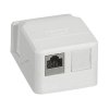 Legrand Накладная монтажная коробка Mosaic для 1 или 2 разъемов RJ45 Keystone 632779
