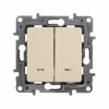 Legrand Выключатель двухклавишный с подсветкой - Etika - 10 A - 250 В 672304