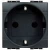 Legrand Розетка 2П + заземление 10А/16А с защитными шторками 2 модуля L4141