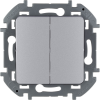 Legrand Inspiria Выключатель 2-клавишный 10AX 250В 673622