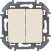 Legrand Inspiria Выключатель 2-клавишный 10AX 250В 673621