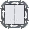 Legrand Inspiria Выключатель 2-клавишный 10AX 250В 673630