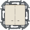 Legrand Inspiria Выключатель 2-клавишный 10AX 250В 673631