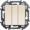 Legrand Inspiria Выключатель 3-клавишный 10AX 250В 673641