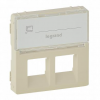 Legrand Valena Life Лицевая панель 2х RJ11, RJ45 с маркер. 755481